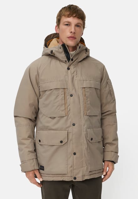 camel active Winterjas met zakken - Maat menswear-54 - Beige