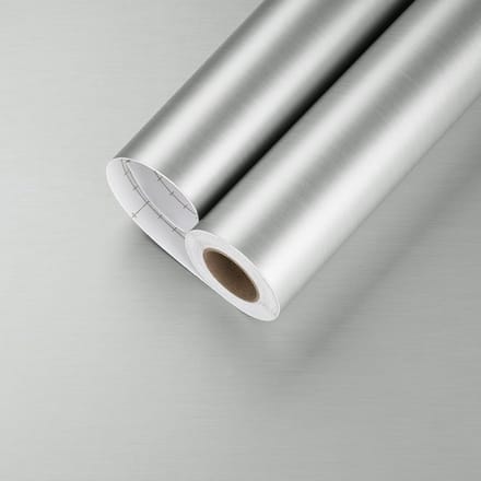 CE - Zelfklevend Aluminium Behang - 40x300cm - Waterdicht - Zilver