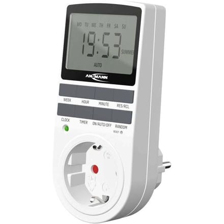 Ansmann 1260-0006 Schakelklok programmeerpakket Digitaal Dagprogramma, Weekprogramma 3680 W IP20 Continubedrijf, AAN/AUTO/UIT-programma,