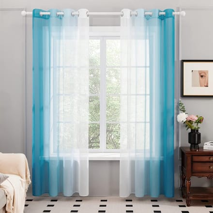 Transparante Voile Gordijnen - Elegante Decoratie - Set van 2 - 140 x 225 cm - 100% Polyester