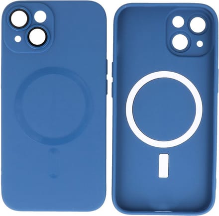 MagSafe Hoesje - Backcover met Camera Beschermer voor de iPhone 14 - Navy
