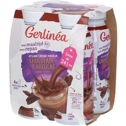 Gerlinéa Mijn Maaltijd Drinkmaaltijd Chocolade 4x236 Drinkbare oplossing
