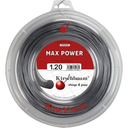 Kirschbaum Max Power Rol Snaren 200m-Antraciet