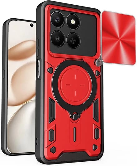 Hoes voor Honor 400 Smart 4G / X7d 4G / 400 Smart 5G, Techsuit, CamGuard Pro, Rood
