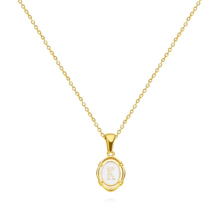 Letter ketting - Initiaal ketting - Goud - Letter K