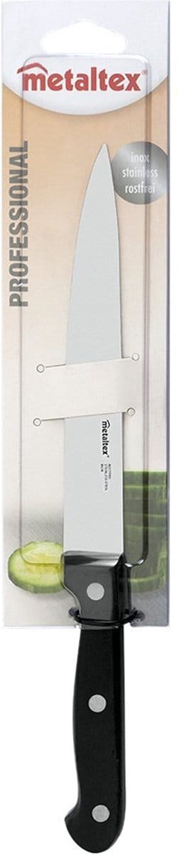 Metaltex Professional Universeel Koksmes 28 Cm Zwart/Rvs