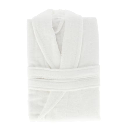 Ten Cate Badjas - Dames & Heren - Badstof - Katoen - Sauna Badjas - Ochtendjas - Kamerjas - Unisex - met Ceintuur - Wit - S/M
