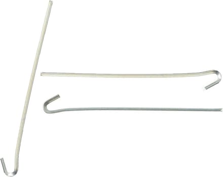 20x grondpennen/tentharingen metaal met open oog 23 cm - Rotspennen - Spijkerharing