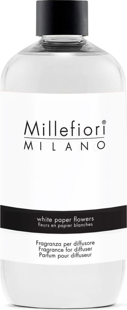 Millefiori Milano Navulling voor Geurstokjes 500 ml - White Paper Flowers