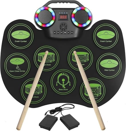 Core® Drumstel Elektronisch - Drumstel - Drumstel Elektronisch Volwassen - Groen - 42cm x 32cm x 4cm