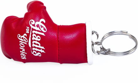 Gladts sleutelhanger bokshandschoen kleur rood
