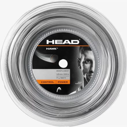 HEAD Hawk Rol Snaren 200m-Grijs