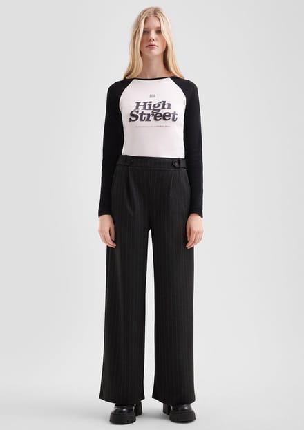 Q/S designed by - Dames broek - Maat 36 - Vrouwen - ZWART - zak voering