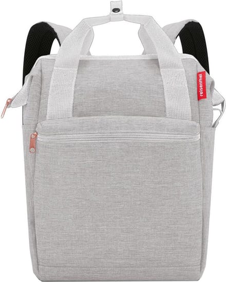 Reisenthel Allrounder R Schouder/ Rugtas - 12L - Twist Sky Rose Grijs