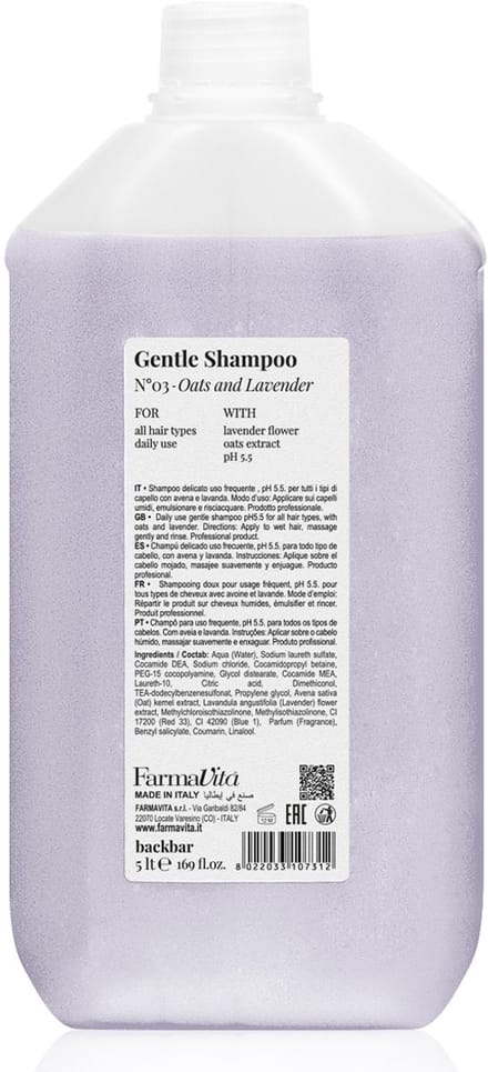 Shampoo Back Bar Nº03 Farmavita