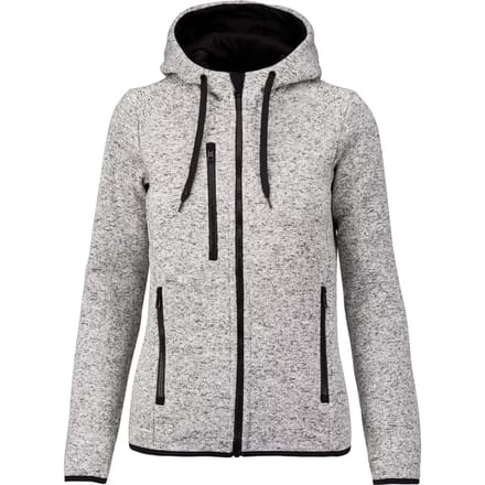 PROACT® Heather damesvest met capuchon PA366 - Light Grey Melange - L
