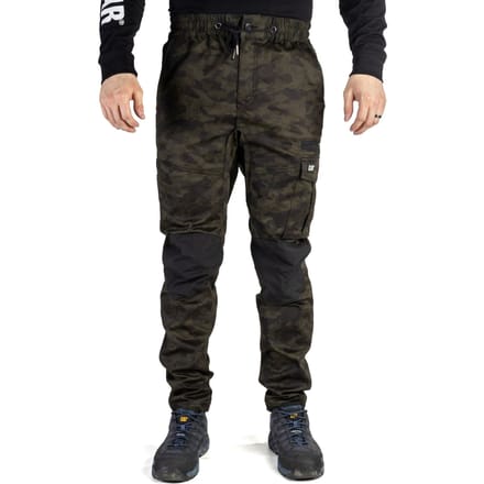 Caterpillar Dynamics Katoenen Groene Outdoor Broek voor Mannen