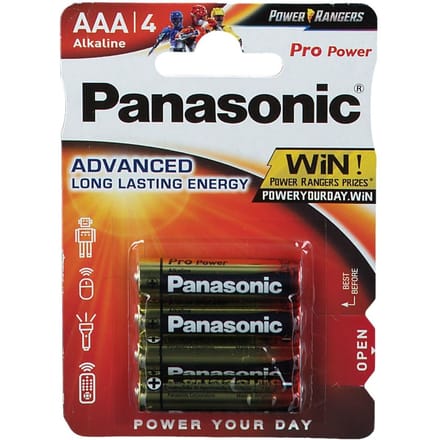 Panasonic Pro Power AAA 4-pack alkaline batterijen