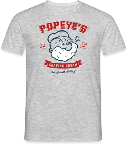Popeye's Shaving Cream For Smooth Sailing T-Shirt Heren