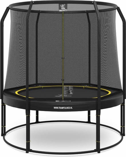 Magic Circle Pro - Trampoline met veiligheidsnet - ø 251 cm - Zwart - Ronde trampoline met net - Buitenspeelgoed