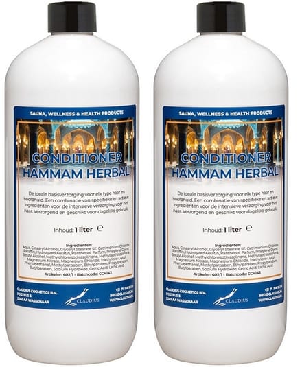 Hairconditioner Hammam Herbal 1 liter met dop - set van 2 stuks