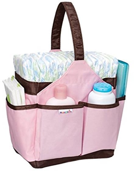 Draagbare Luier Caddy in Roze - Organiseer Luiers en Essentials Gemakkelijk