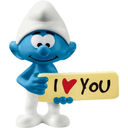 schleich de Smurfen - Smurf met ik hou van jou - 20823