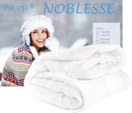 iSleep Noblesse Enkel Dekbed - Eenpersoons - 140x200 cm - Wit