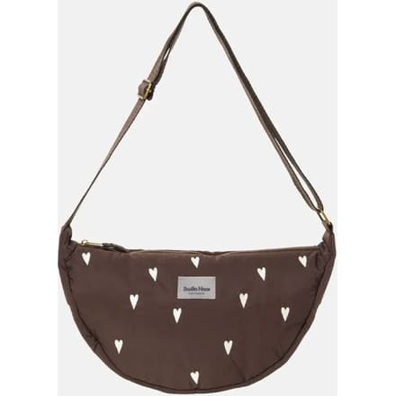 Studio Noos fanny pack brown hearts