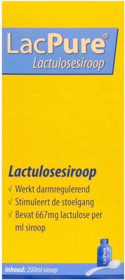LacPure Lactulosesiroop - Supplement - Stimuleert de stoelgang - 200 ml
