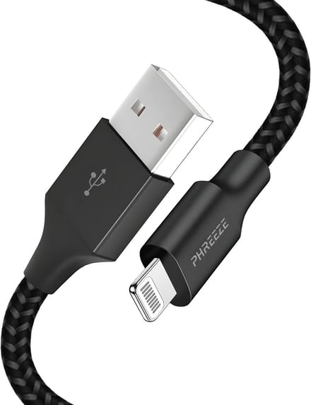 Oplader kabel geschikt voor iPhone 14, 13, 12, 11, x met Lightning naar usb - Kabel 1 meter - Phreeze