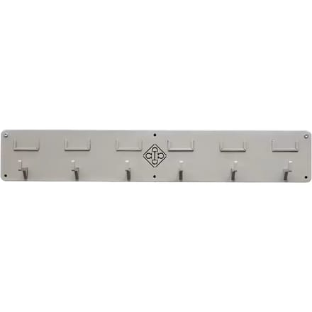 Grooming Deluxe - Bridle hanger with 6 hooks & name tag silver