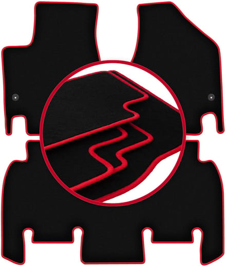 CARLUX-RED automatten voor: Chrysler Pacifica RU minivan (2016-)