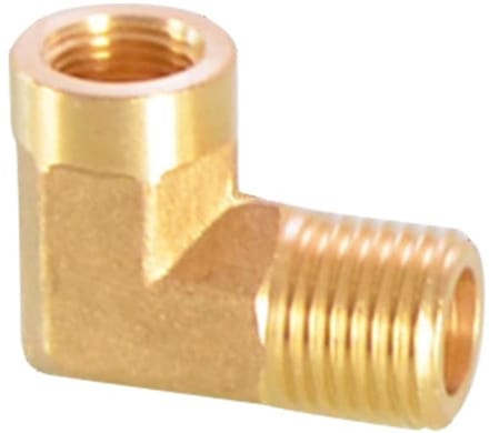 Allecto - Messing Elleboog Connector - 90 Graden - Voor Olieleidingen