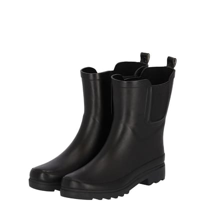 Morethansocks - Regenlaarzen Dames - Chelsea - Zwart - 41