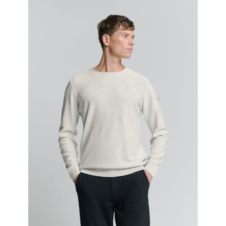 No Excess Pullover Crewneck Garment Dyed + Stone Washed Chalk Größe: L | Pullover Outlet | Herren