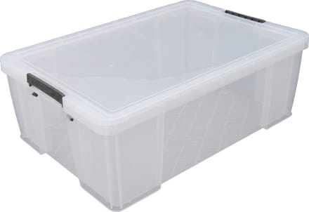 Whitefurze - Opbergbox - 51 liter - Transparant - 66 x 44 x 23 cm