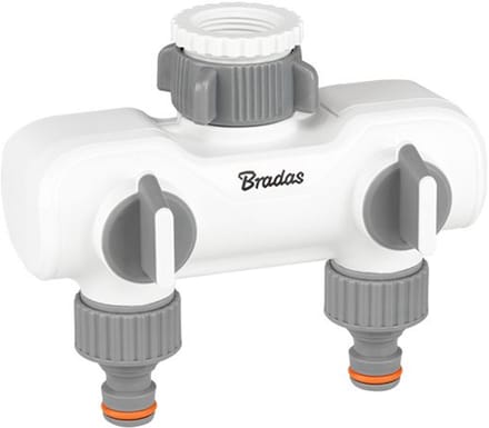 Bradas 2-weg splitter waterverdeler - gw 1"-3/4"