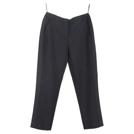 Burberry rechte broek van zwarte wol