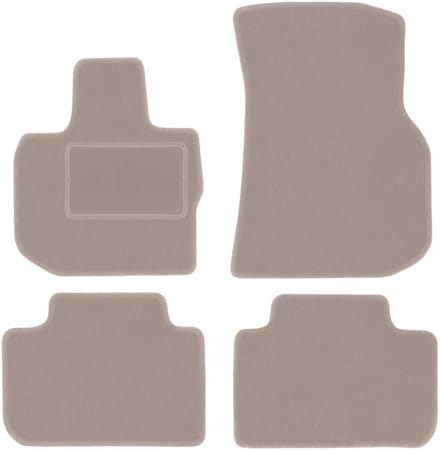 Beige velours vloermatten voor: BMW X3 G01 SUV (2017-)