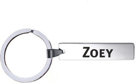 Sleutelhanger Met Naam - Zoey - RVS