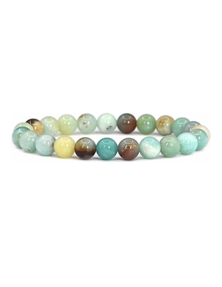Stones & Bones - Amazoniet powerbead armband
