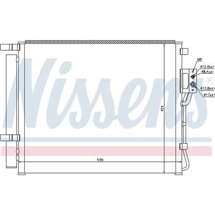 Condensator, airconditioning NISSENS 940209