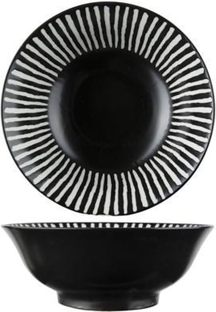 Okapi Black Bowl D20,8xh7,6cm1.23l Kom