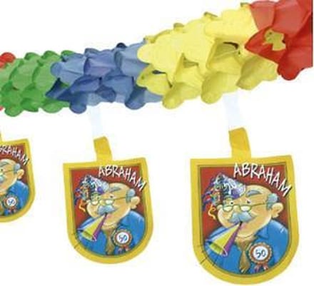 Guirlande slinger Abraham 4 meter