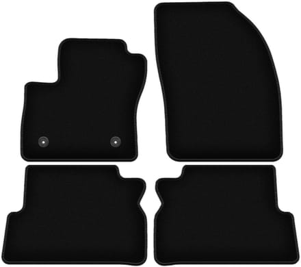 BASIC zwarte veloursmatten voor: Ford C-MAX MK2 minivan (2011-2015)
