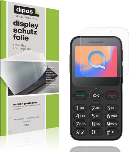 dipos – 4x Matte Beschermfolie geschikt voor Alcatel 3085 | Krasbestendige & antireflecterende Screenprotector Ultra-Thin