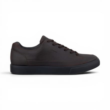 Ecco Bruine Leren Waterdichte Trainer Sneaker Schoenen - Soft 10