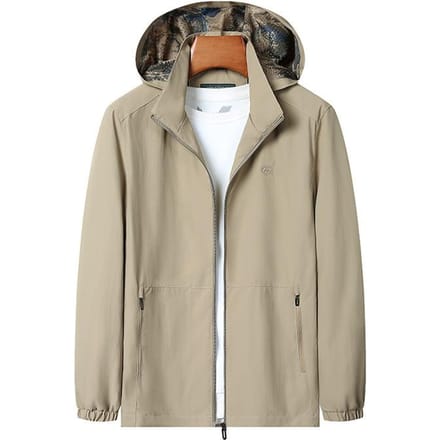 Nouvelle veste légère respirante en mesh décontractée pour homme d'automne 5XL beige