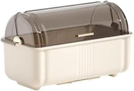 Droogrek met Deksel - Keuken Organizer - Vaat Drogen - Stofvrij Houden - 35 x 24 x 24 cm - Wit